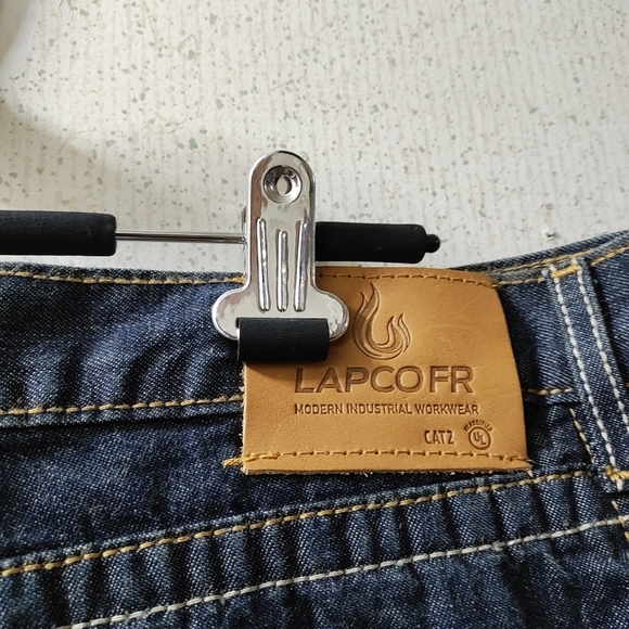 Lapco Mens Flame Resistant Jeans FR Jeans Size 36x32 Cat2 Straight Modern Fit - Picture 8 of 11